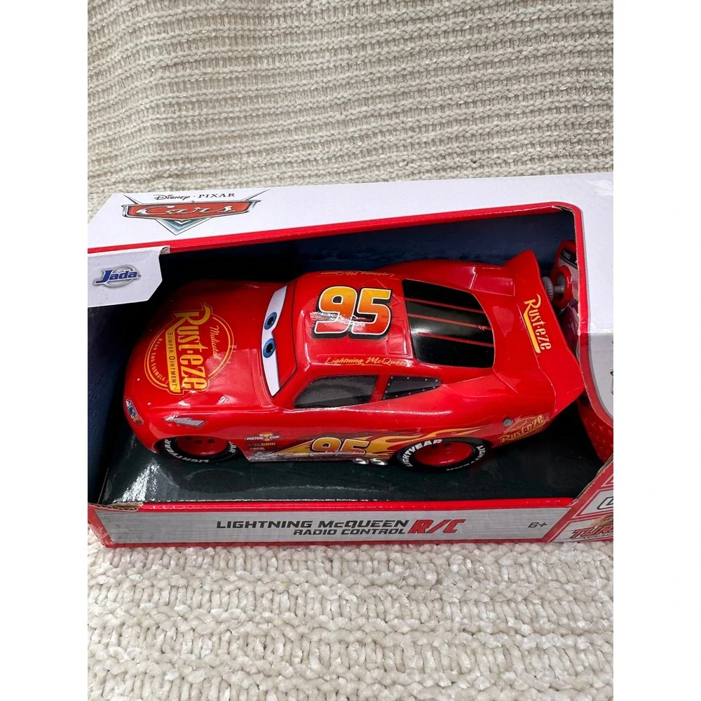 Jada Disney Pixar Cars Lightning McQueen RC Car Red USB‎ Rechargeable Kids Toy